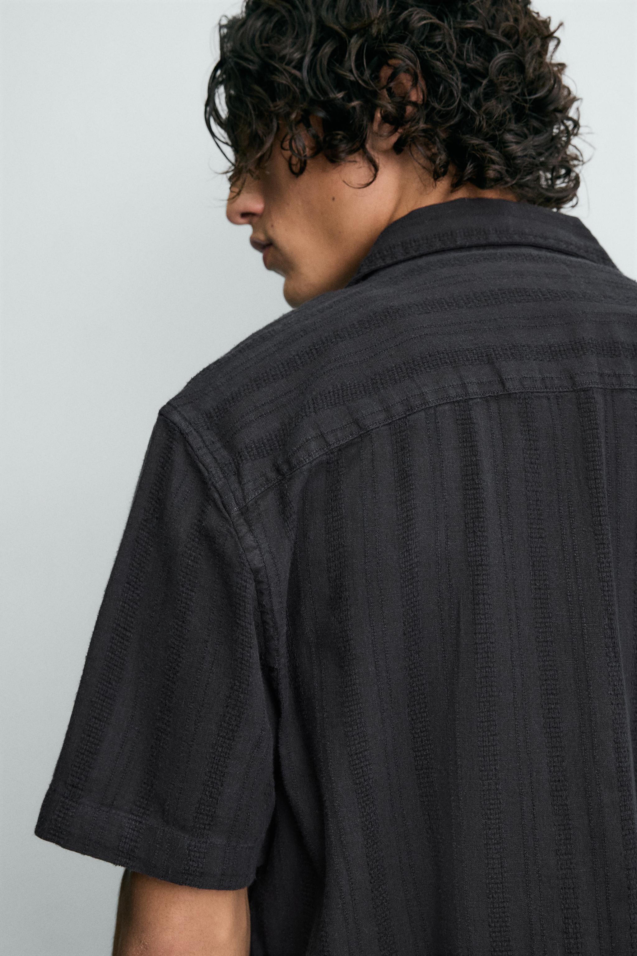 WASHED TEXTURED SHIRT